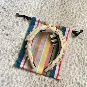 Lele Sadoughi X Atlantic Pacific Ivory Crystal and Pearl Veronica Headband Lele Sadoughi | Accessories | Lele Sadoughi X Atlantic  main image 2